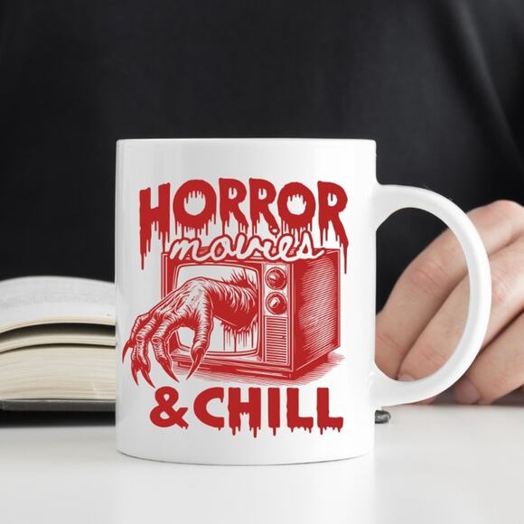 other Other - Horror Movies & Chill 15 oz Coffee Mug Funny Cute Gift White Mug R20